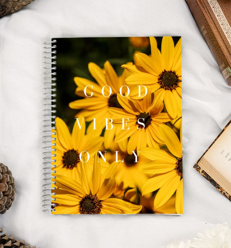 Good Vibes Poster A5 Notebook