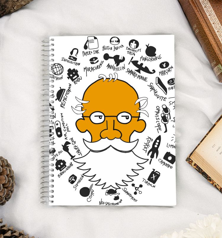 Prof shonku all inventions A5 Notebook