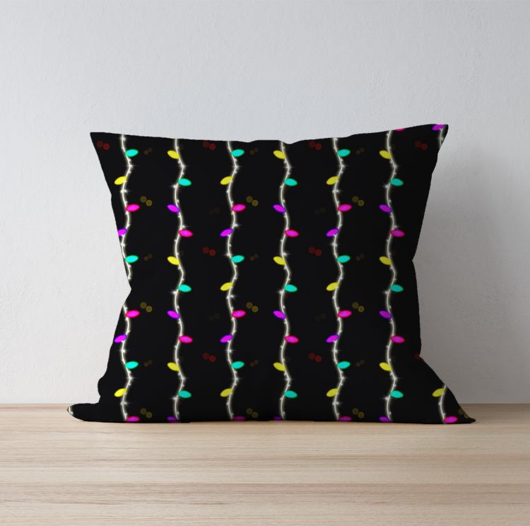 Festive Ladi lights  Cushion Cover