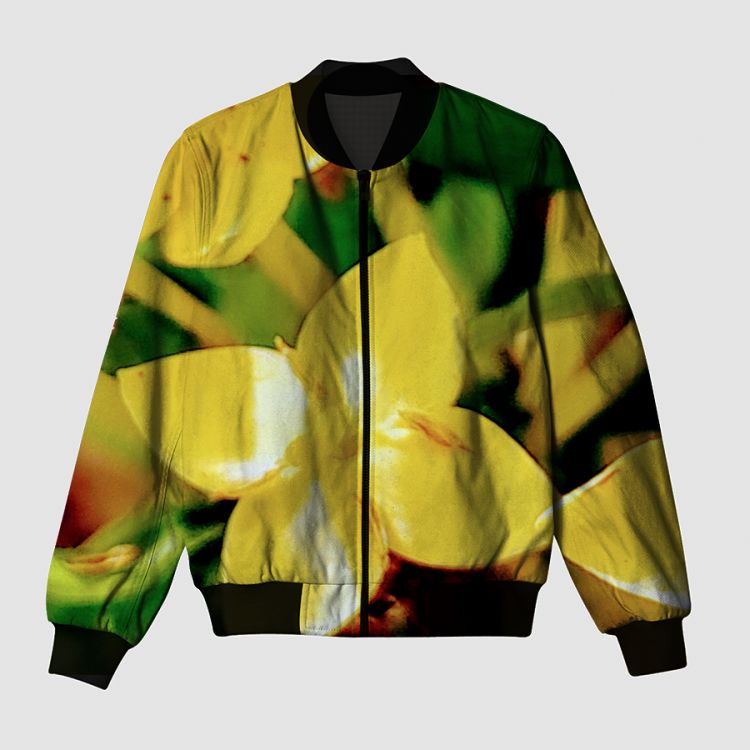 Yellowing blossom  Bomber Jacket