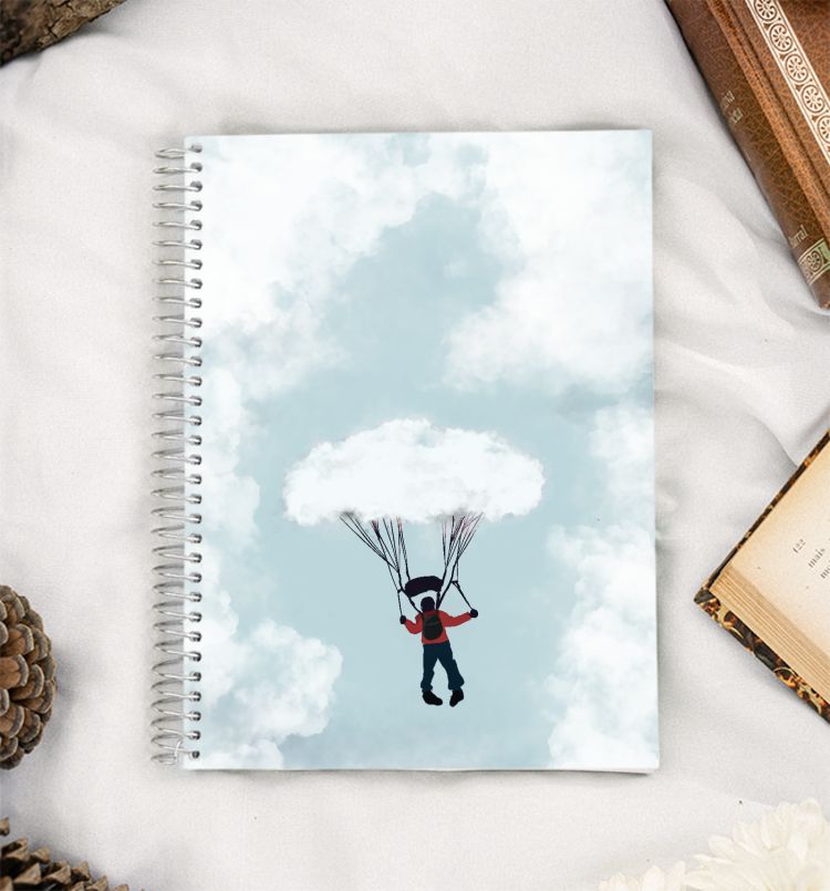Cloud surfing Illustration  