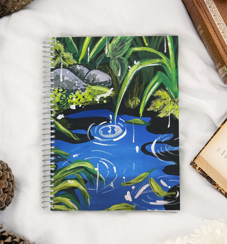 Ghibli studio- pond. A5 Notebook