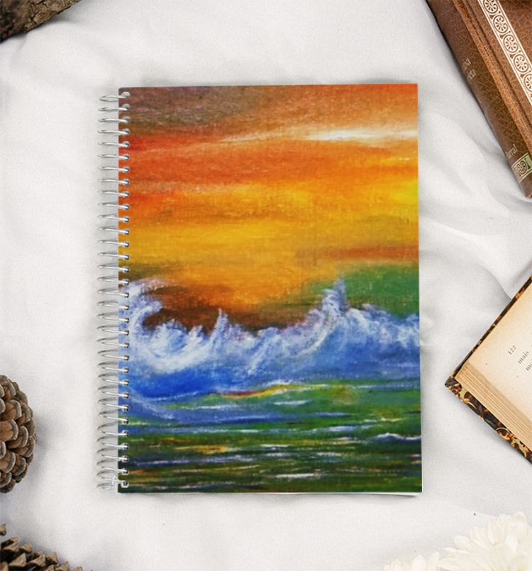 colourful skies A5 Notebook