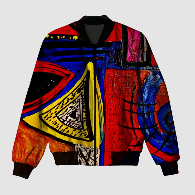Colourful pattern ❤️ Bomber Jacket