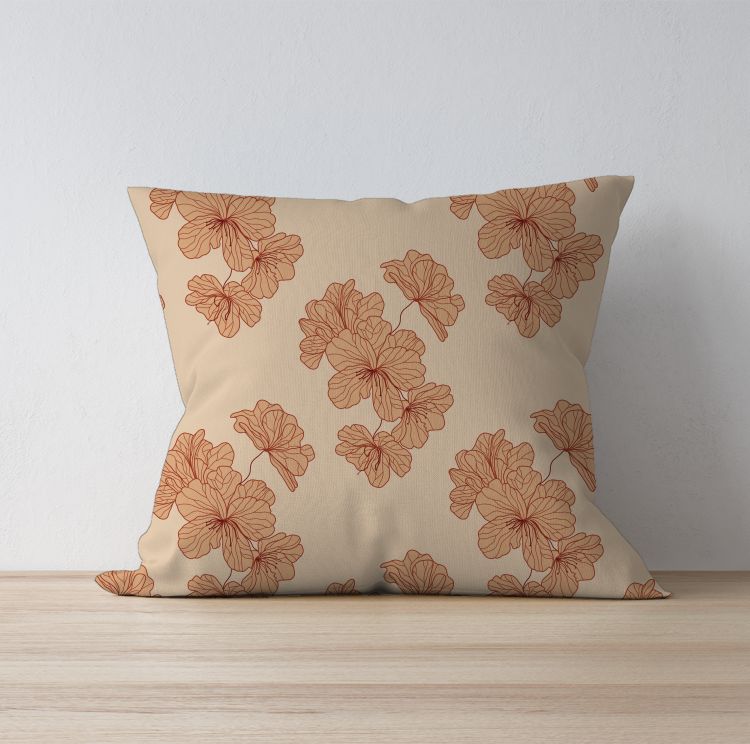 Floral illustrated pattern Cushion Cover