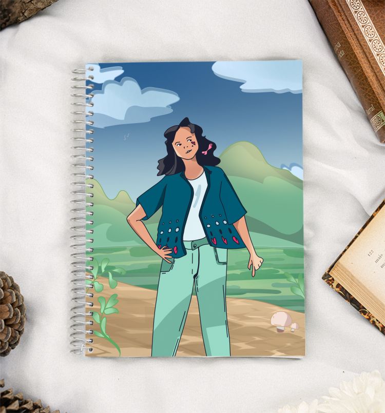 Skies with Shre A5 Notebook