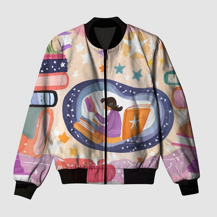 book worm Bomber Jacket