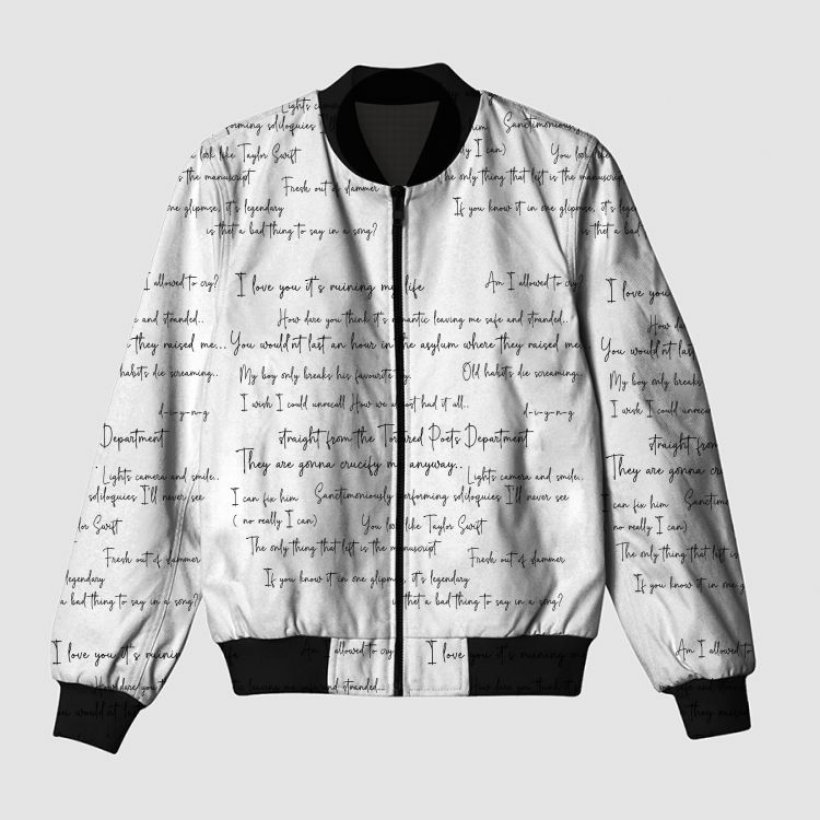 TTPD Lyrical Bomber Jacket