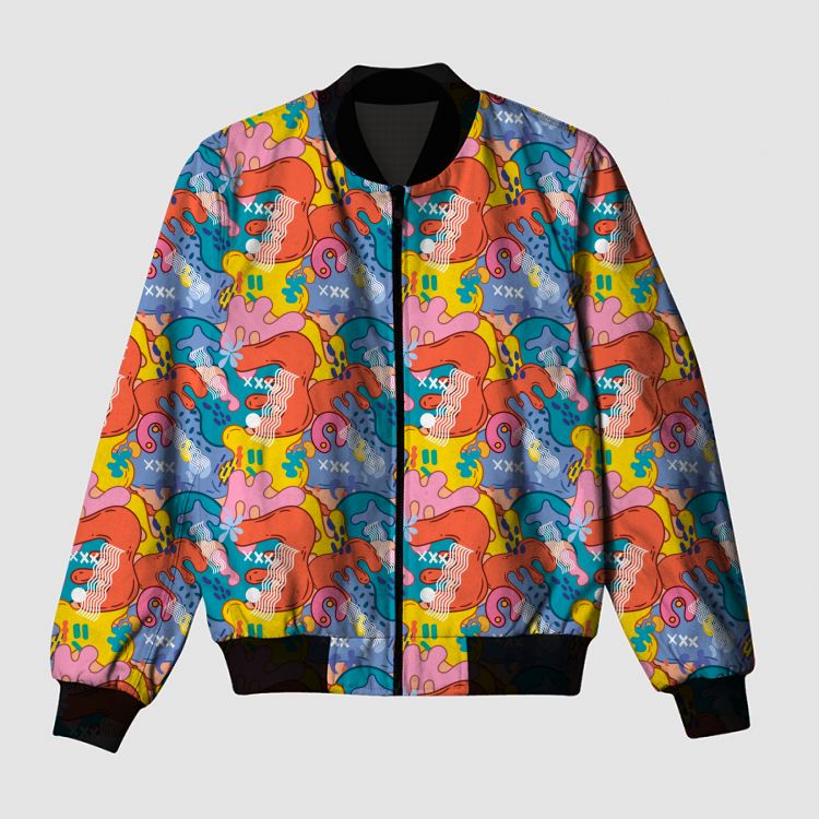 Abstract Pop art Bomber Jacket