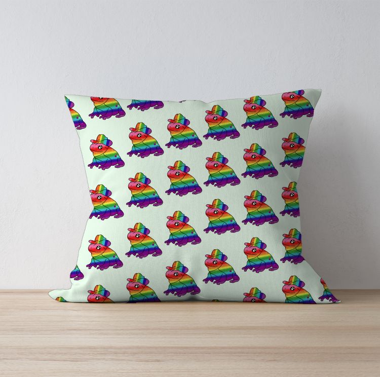 Pride Lgbtq Frog Cushion Cover