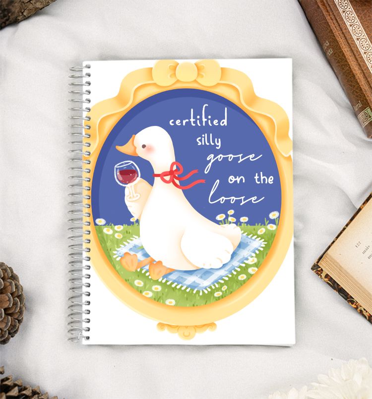Silly goose on the loose A5 Notebook