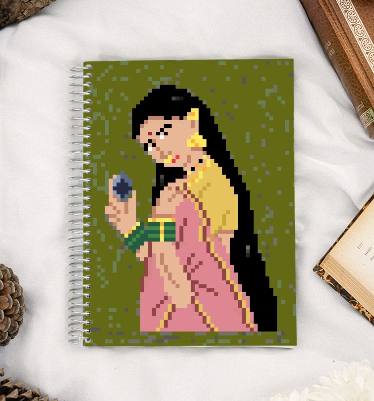 Lady With An Ethereum  A5 Notebook