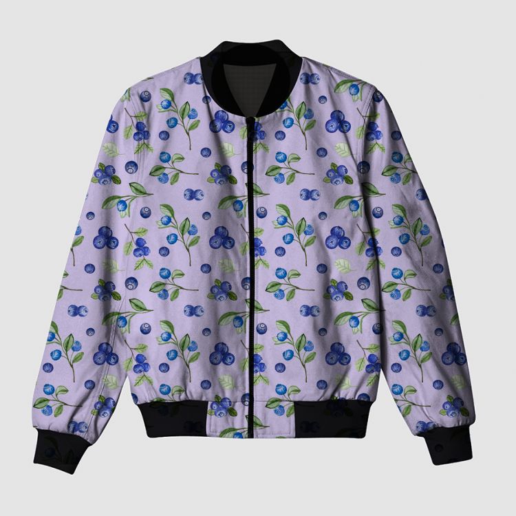 blueberries Bomber Jacket