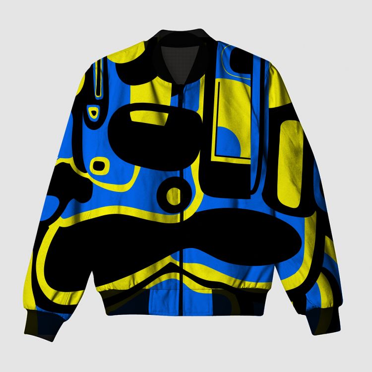 Shape abstract Bomber Jacket
