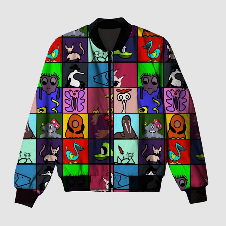 Animal art Bomber Jacket
