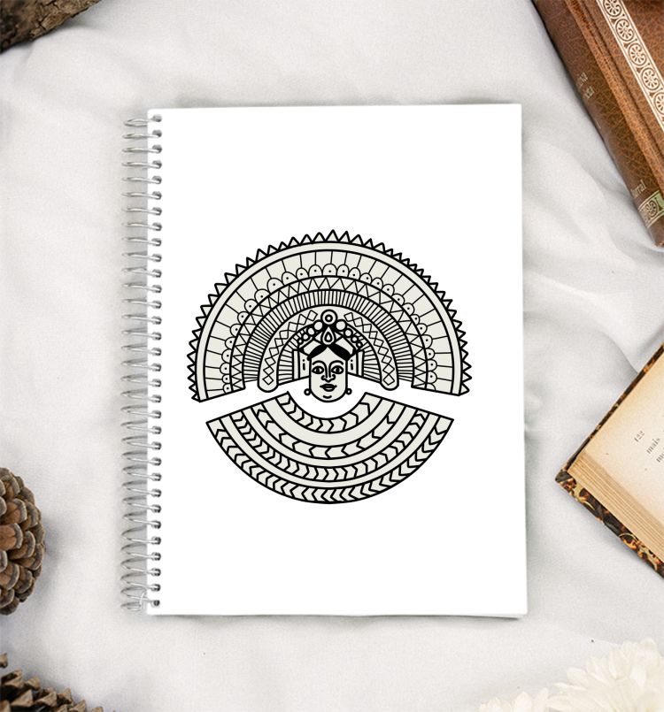 chhau - monochrome A5 Notebook