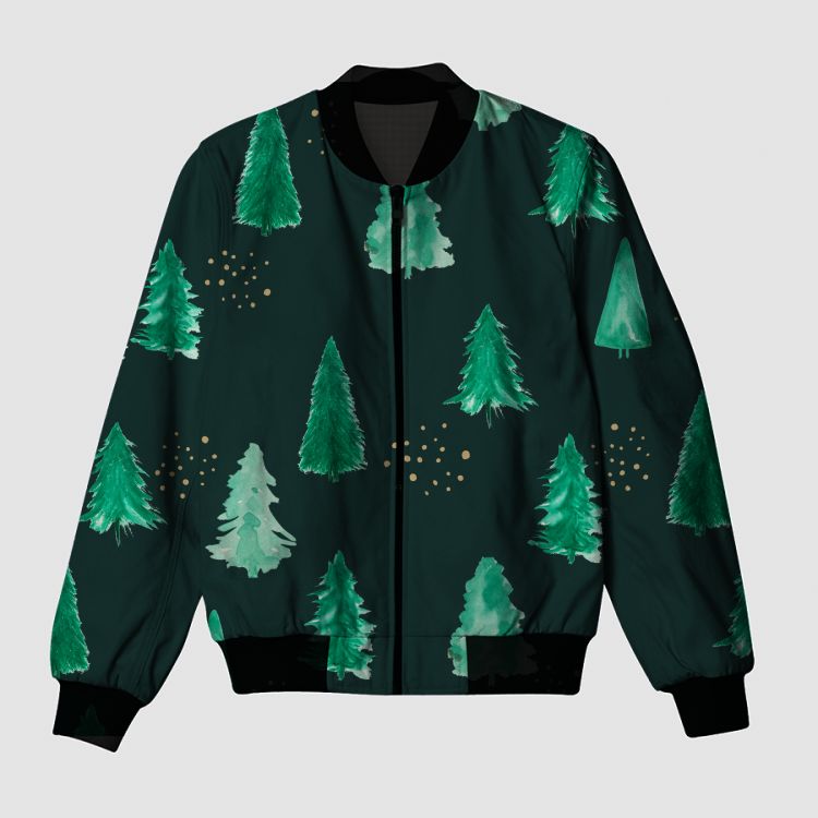 Evergreen Forest - Christmas 7 Bomber Jacket