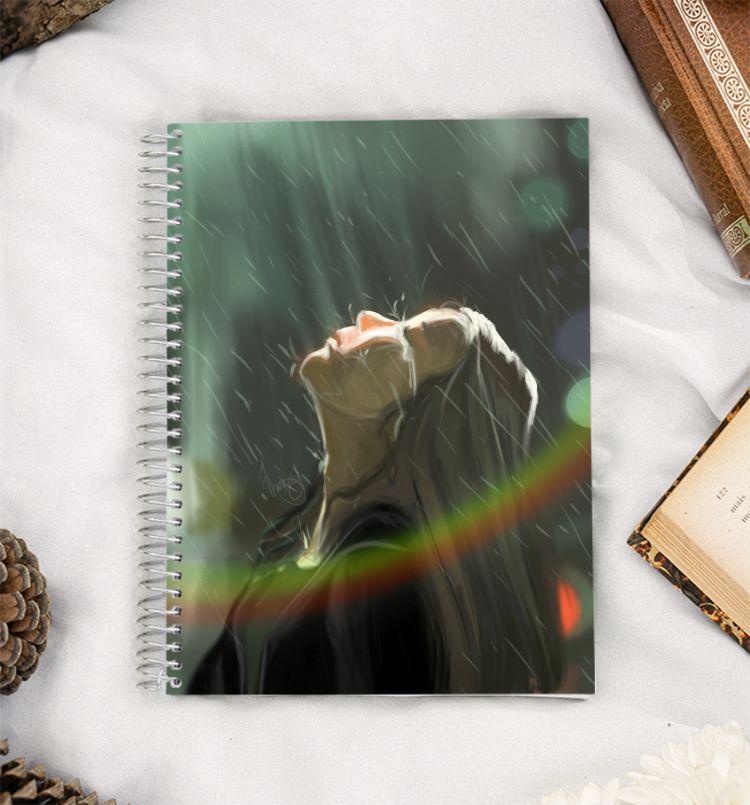 once it was summer A5 Notebook