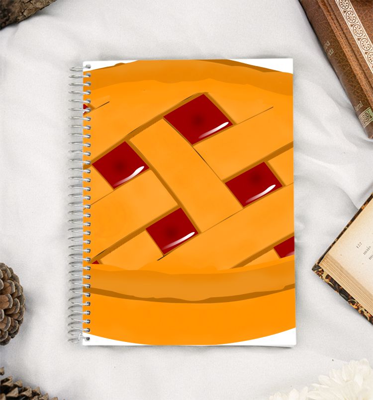 Cute Pie Illustration  A5 Notebook