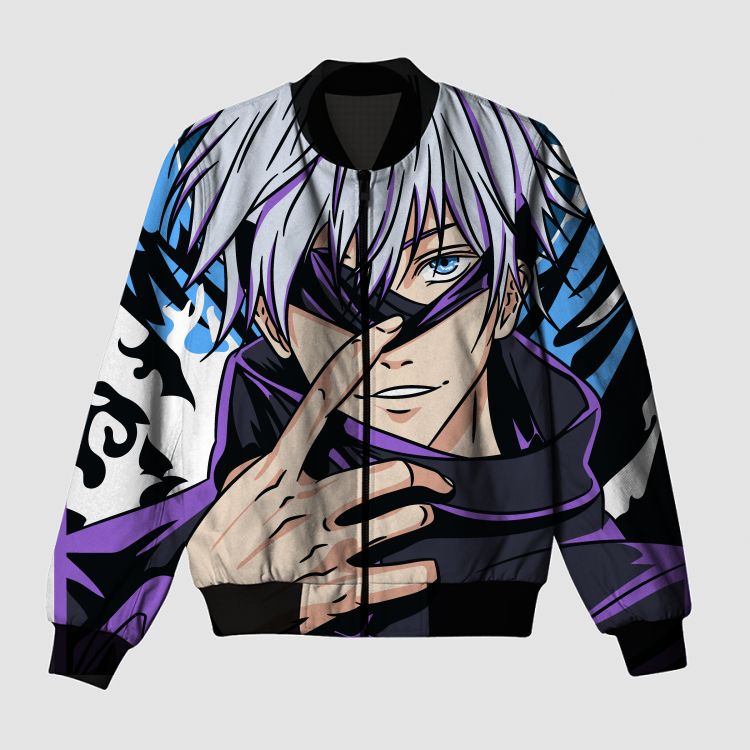 JJK Gojo Limitless Artwork Bomber Jacket