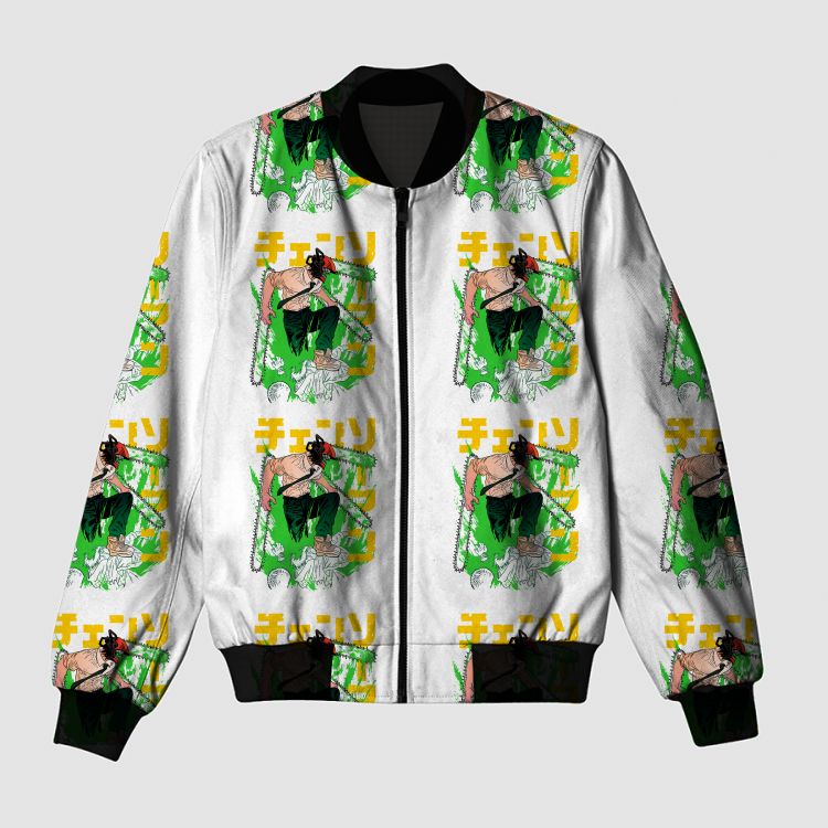 Chainsaw Man Action Artwork Bomber Jacket