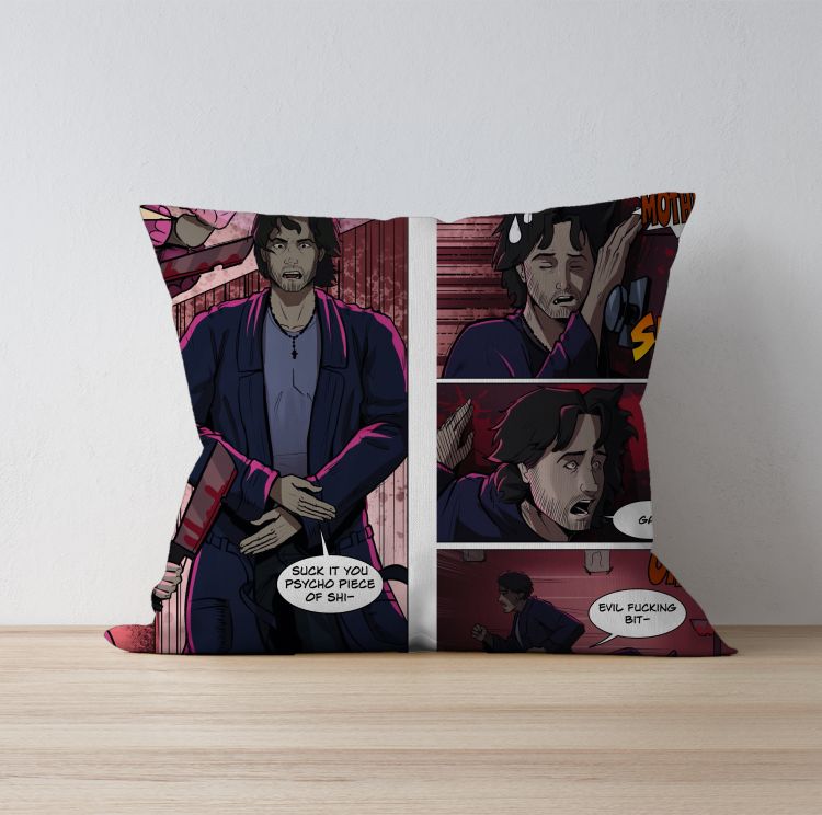 The Stuntman Suck It Cushion Cover