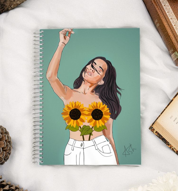 Sunflower A5 Notebook