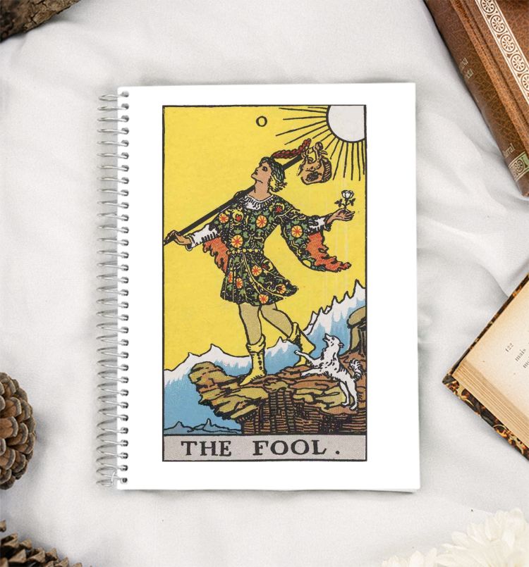 The Fool - Tarot Card Art A5 Notebook