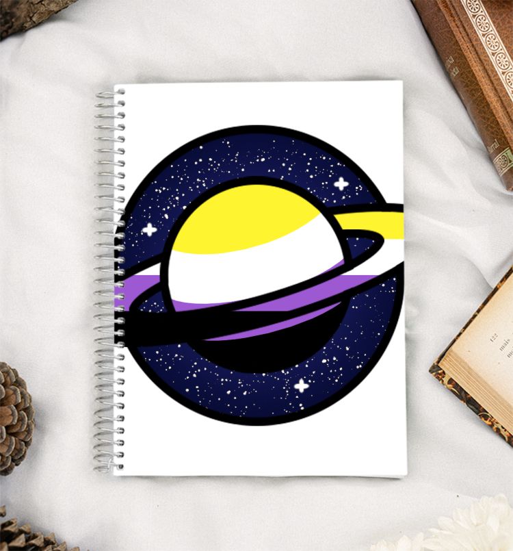 Planet Enby A5 Notebook