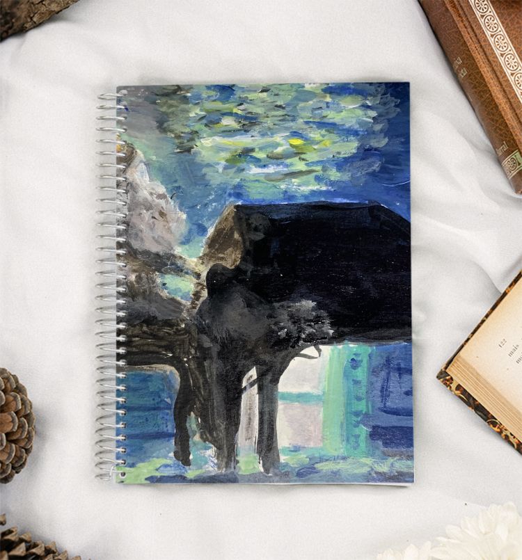 Falling- Harry Styles acrylic painting A5 Notebook