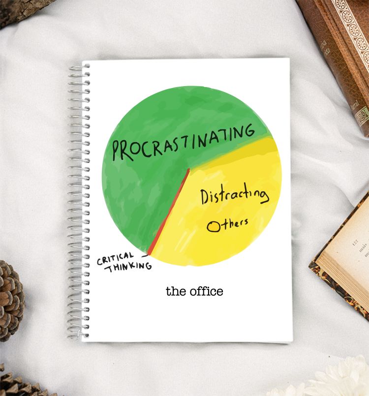 Jim's Pie Chart / The Office A5 Notebook