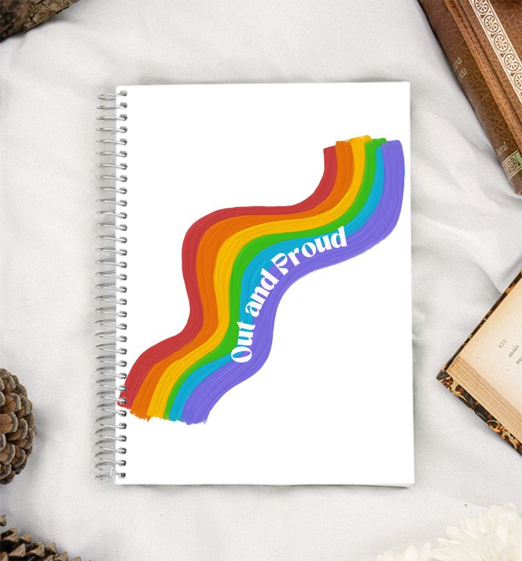 Pride - Out and Proud A5 Notebook