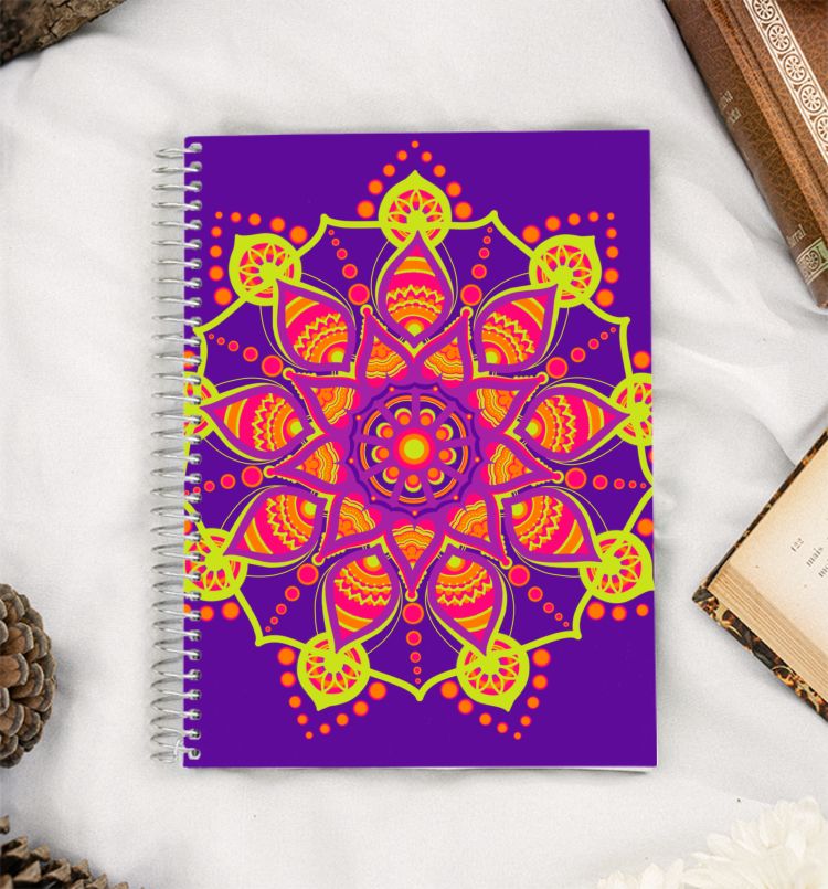 Purple mandala  A5 Notebook