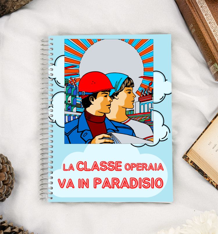 Working  class goes to heaven communism USSR A5 Notebook