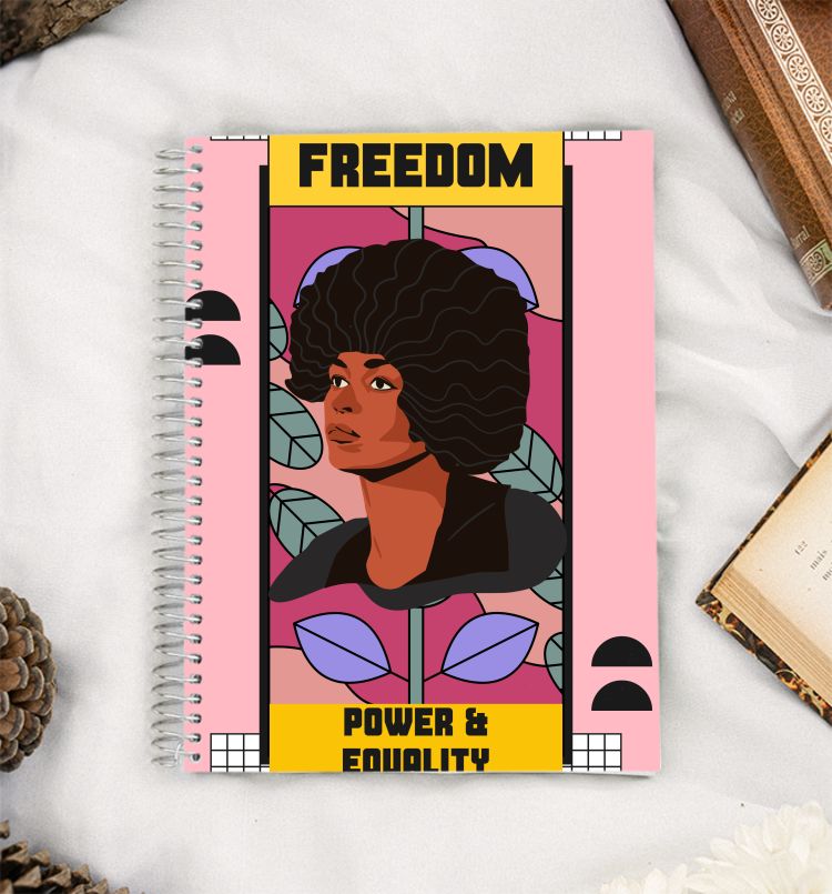 Angela Davis Power Equality Feminism Communism A5 Notebook