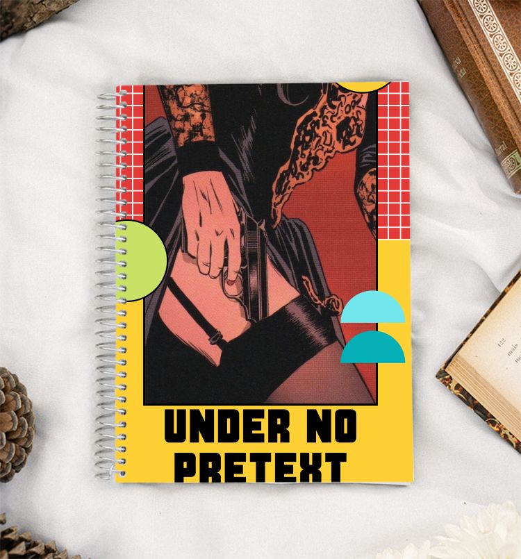 UNDER no PRETEXT karl Marx communism sexy retro A5 Notebook