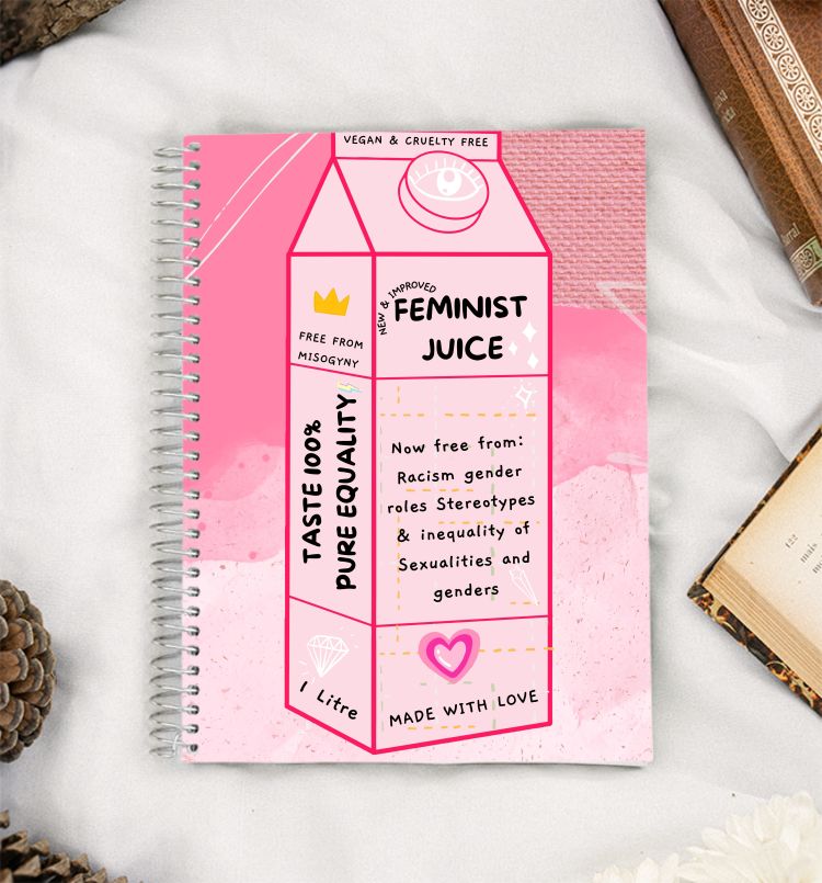 Feminism Juice Korean communism Minimalist A5 Notebook