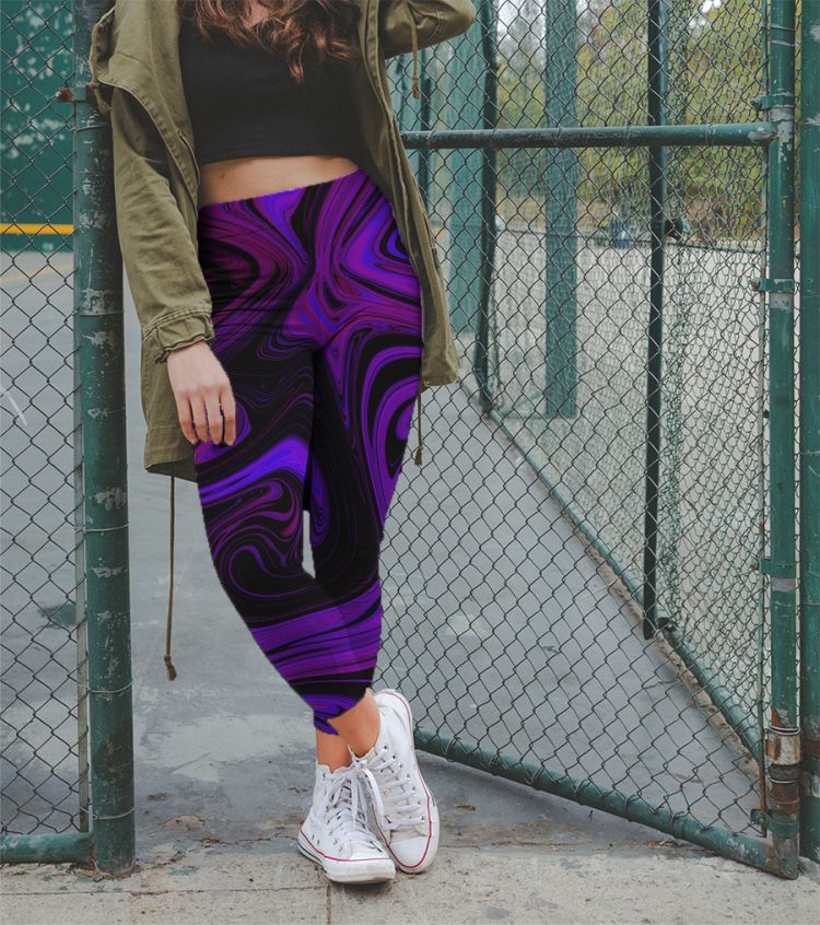 Pattern High Waist Leggings – Euphoreia