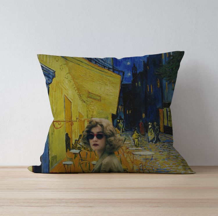 Wong Kar-wai met Van Gogh Cushion Cover