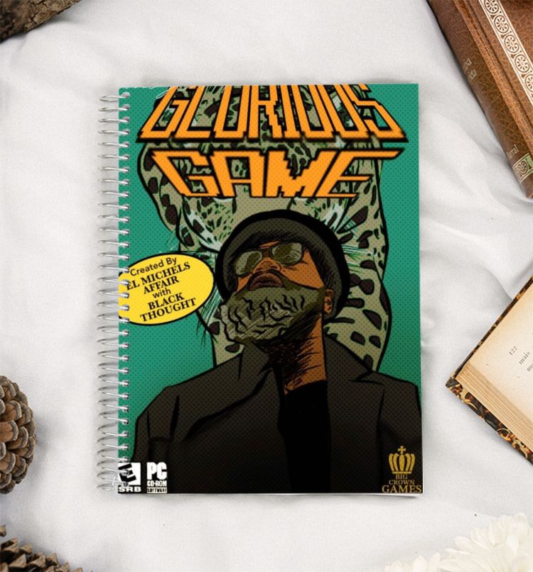 Black Thought Glorious Game A5 Notebook