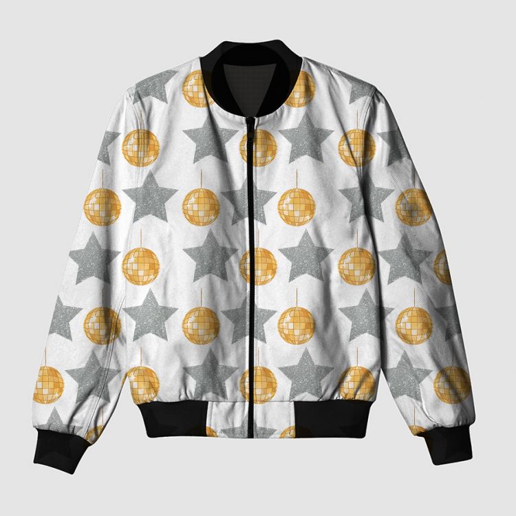 Showgirl Pattern Bomber Jacket
