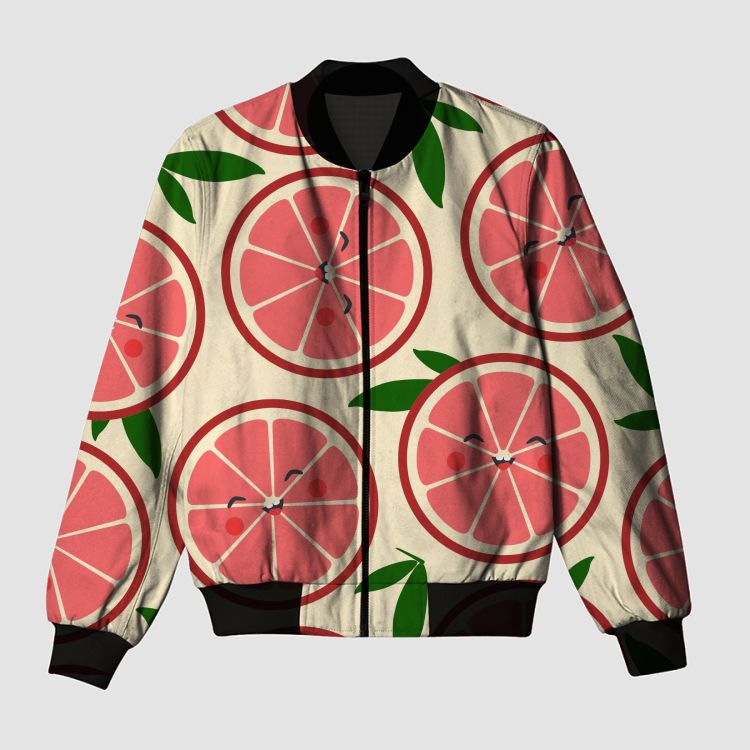 Cute fruit pattern Bomber Jacket