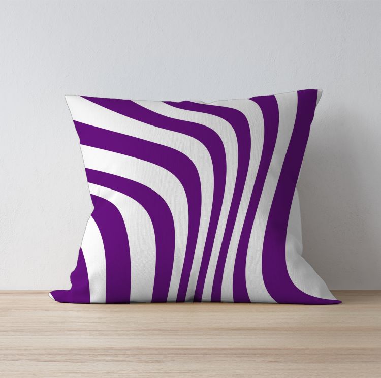 Purple abstract Cushion Cover