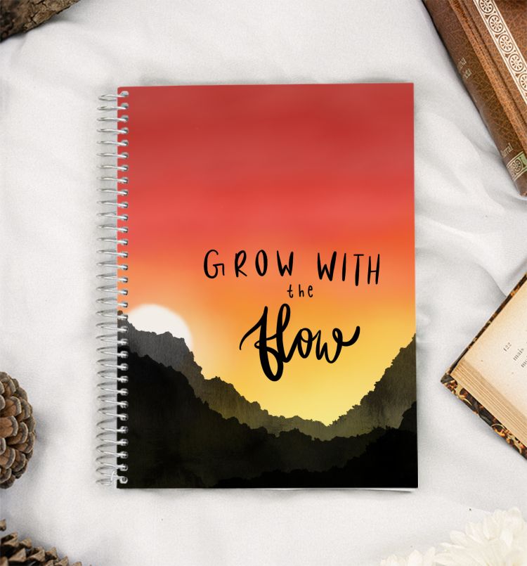 Grow with the flow.  A5 Notebook