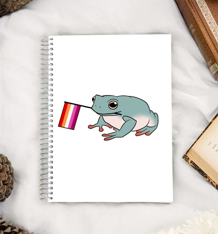 lesbian frog A5 Notebook