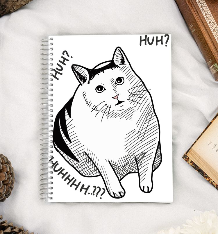 Huh Cat. A5 Notebook