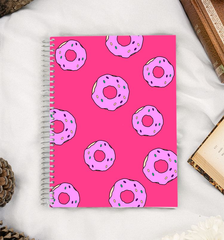 Doughnut Illustration A5 Notebook