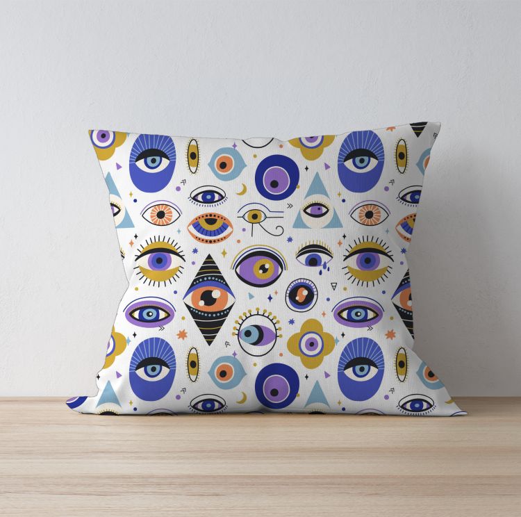 Greek evil eye Cushion Cover
