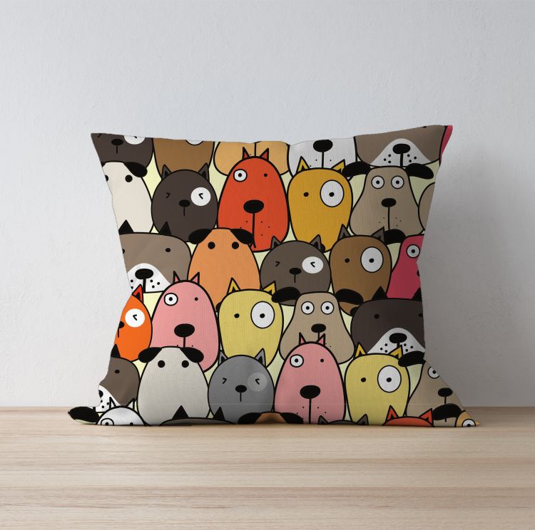 Doodle dog love Cushion Cover