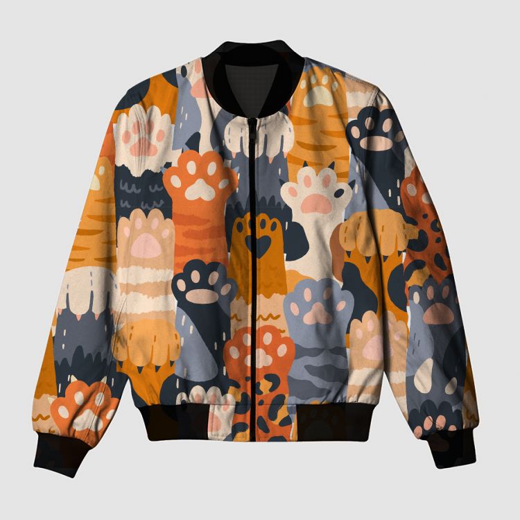 Cat paws are love Bomber Jacket